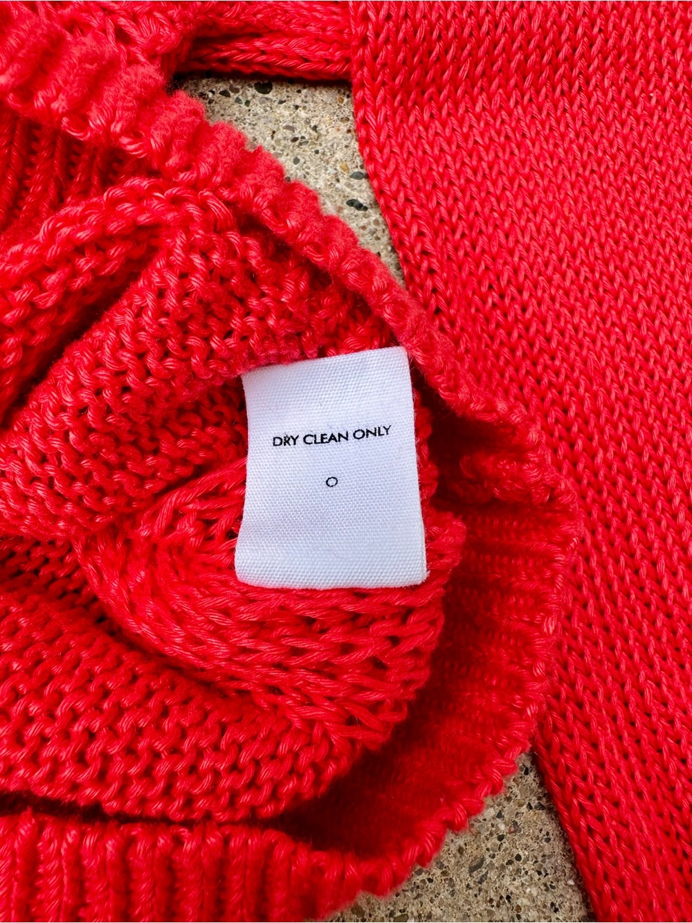 NWOT 100% Linen APIECE APART Helmi Crewneck Knit Coral Red Sweater, Small - Picture 16 of 16